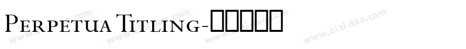 Perpetua Titling字体转换